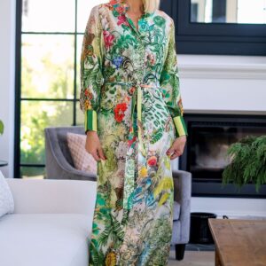 ICONIC Dress Green Long Sleeve Design
