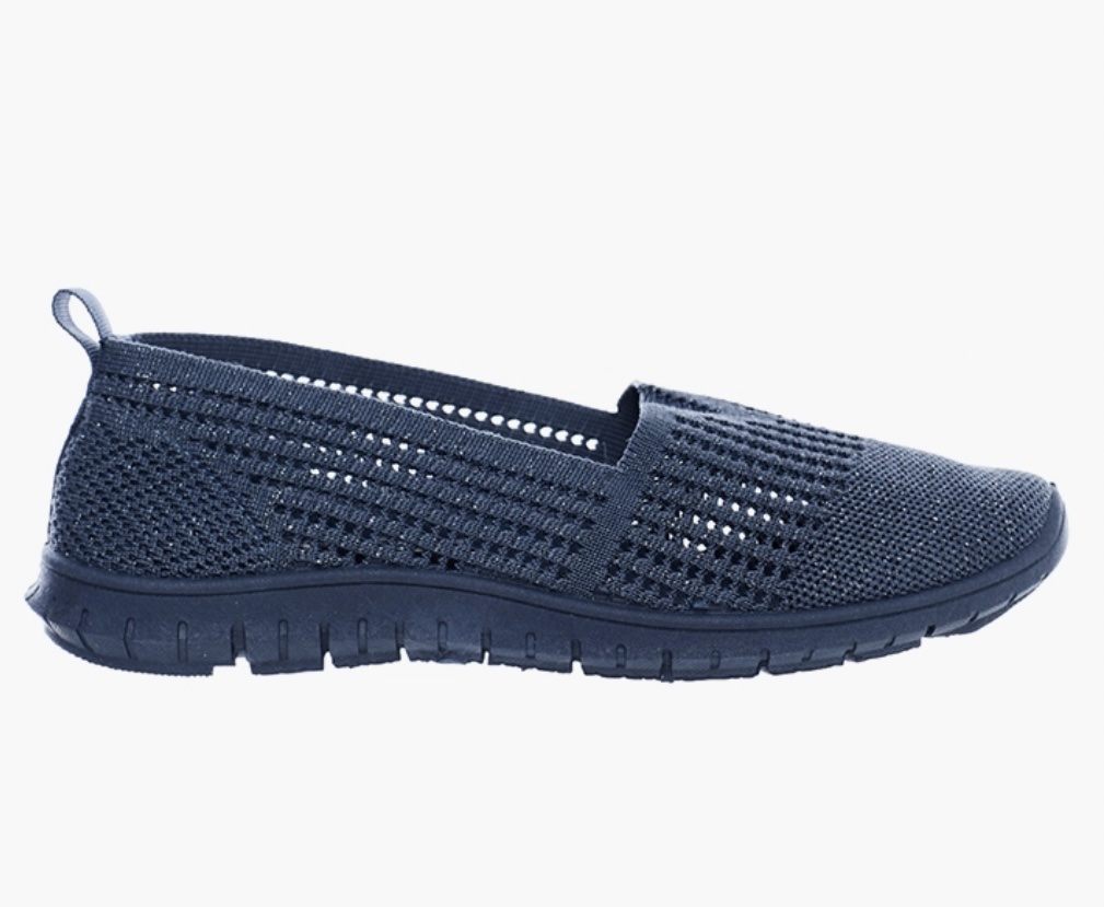 Soft Style by Hush Puppies Denim Blue Nani Diamante Slip On Shoes - Image 2