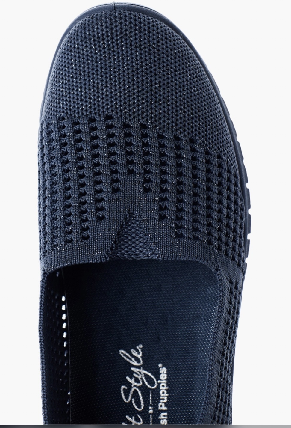 Soft Style by Hush Puppies Denim Blue Nani Diamante Slip On Shoes - Image 4