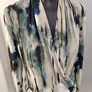 Monsoon X-Over Printed Blouse