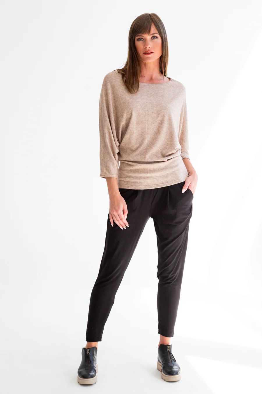 Kinda Natural Boatneck Knit