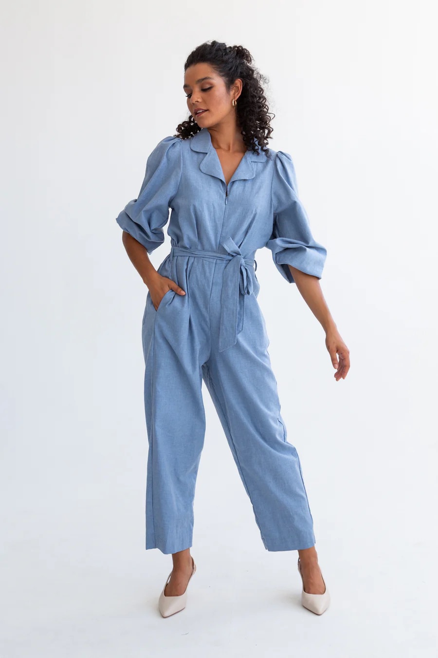 Kinda Denim Jumpsuit - Image 4