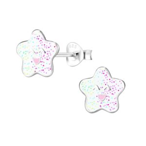 Kids Sterling Silver Star Earrings