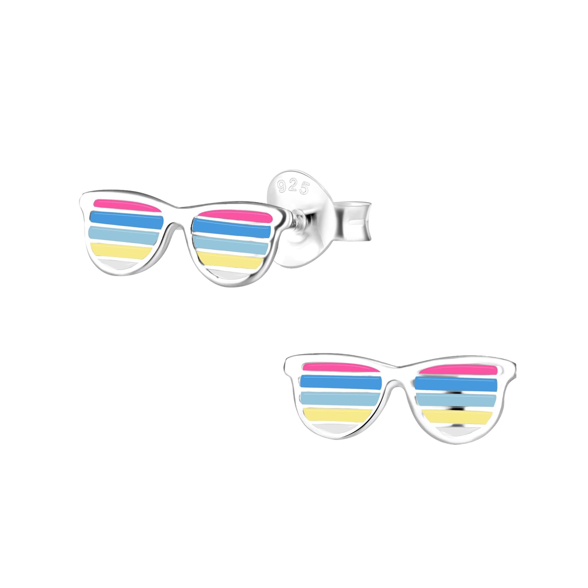Kids Sterling Silver Sunglass Earrings