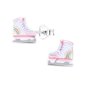 Kids Sterling Silver Ice Skaters Earrings