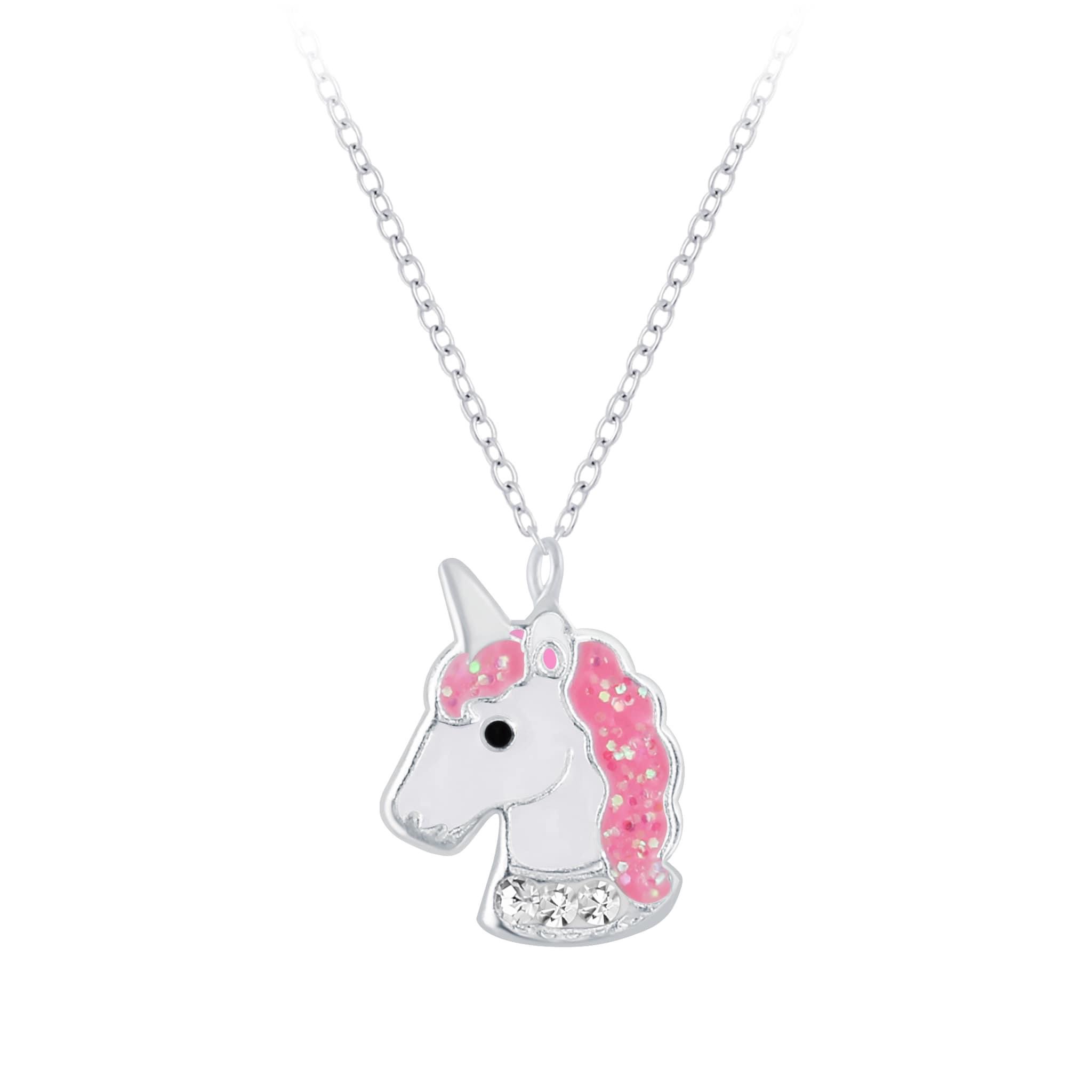 Kids Sterling Silver Unicorn Necklace